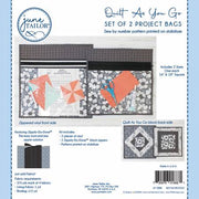 Quilt as You Go - 2 Project Bags from June Tailor with Black Zippity-Do-Done Zippers