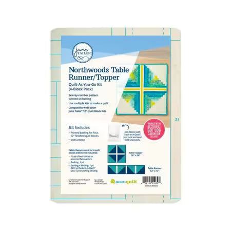 Quilt as You Go - Northwoods Table Runner Topper from June Tailor