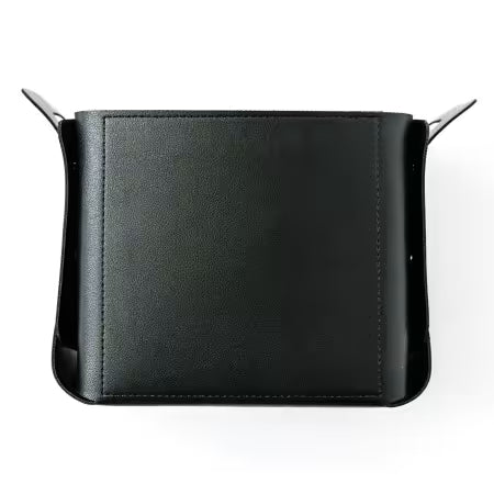 Kimberbell Folding Storage Tote Blank Black Leather