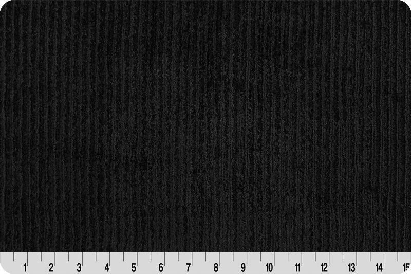 Minky - Luxe Cuddle Chenille BLACK From Shannon Fabrics-10MM