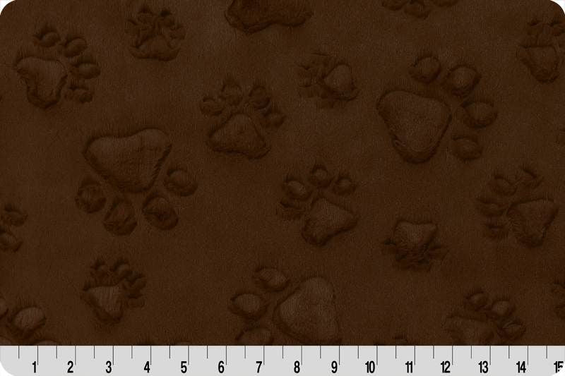 Minky - Luxe Cuddle® Embossed Paws WOODLAND From Shannon Fabrics