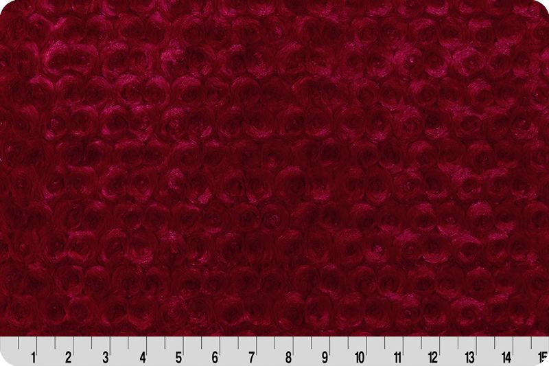 Minky -Luxe Cuddle Rose CARDINAL From Shannon Fabric- 10MM