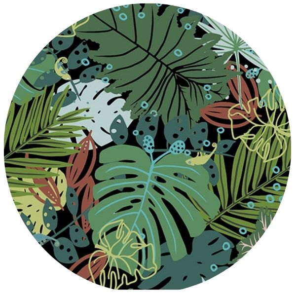 LUAU 58" Wide Laminated Cotton Fabric from Splash Fabrics by the Half Yard