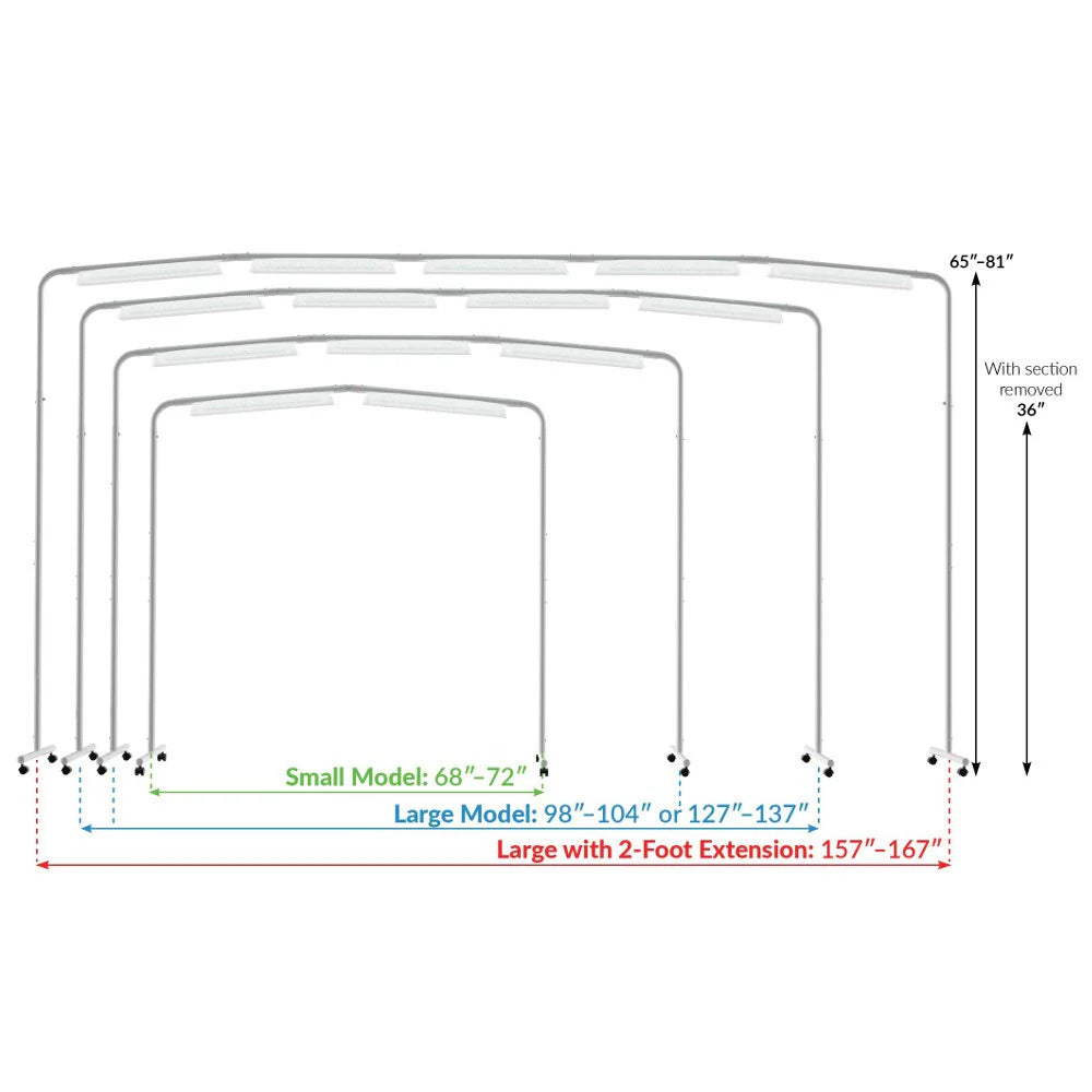 Luminess LED Light Bars - 6 Foot, 10 Foot, or 12 Foot - Great for above Longarms!