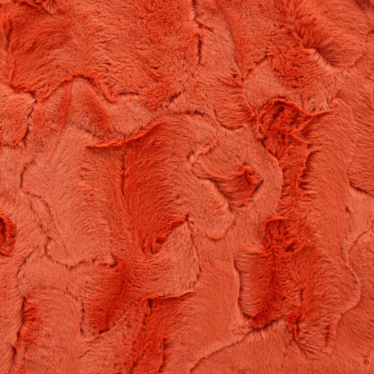 Minky -Lux Snuggle New York MECCA ORANGE From EZ Fabric