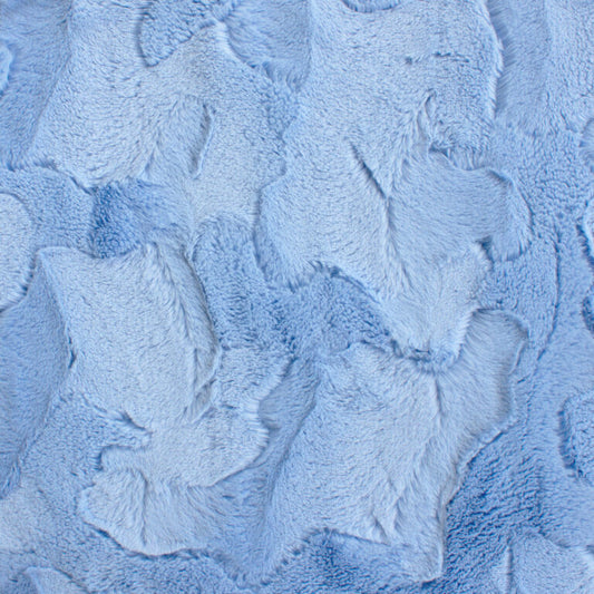 Minky -Lux Snuggle New York BABY BLUE From EZ Fabric