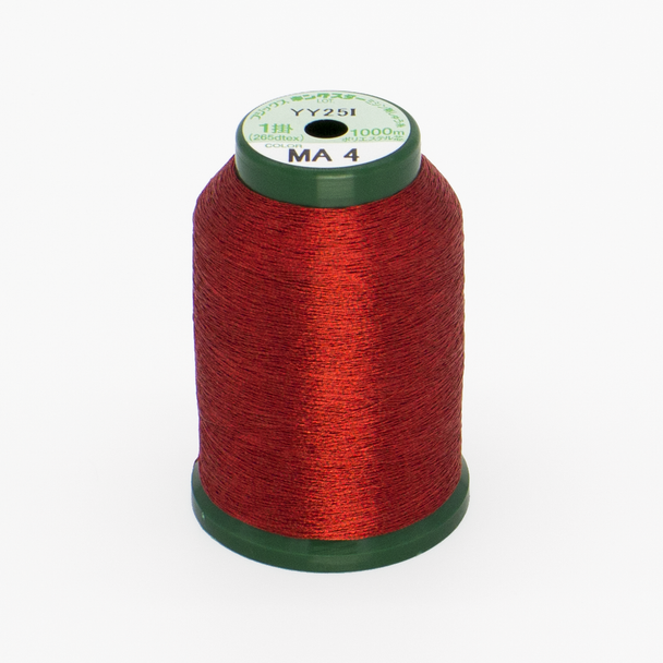 Kingstar Metallic Embroidery Thread - RED MA4