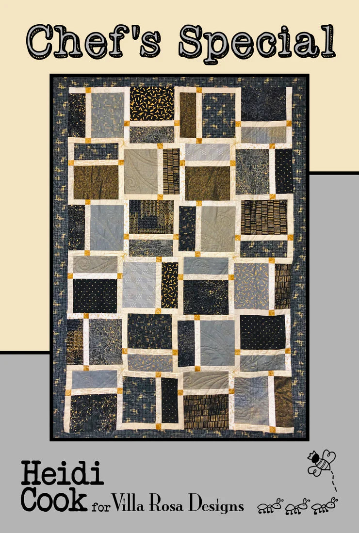 Make a Quilt with Vickie using Villa Rosa Patterns - Friday March 13th - Chefs Special Pattern