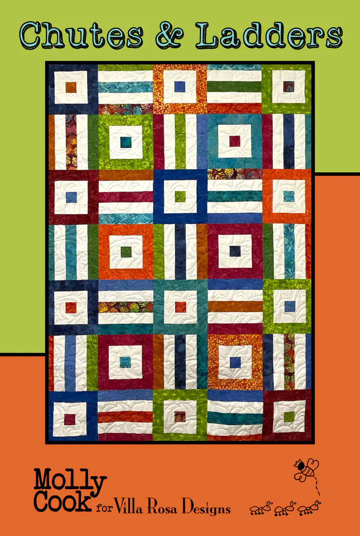 Make a Quilt with Vickie using Villa Rosa Patterns - Friday May 22nd - Chutes & Ladders Pattern