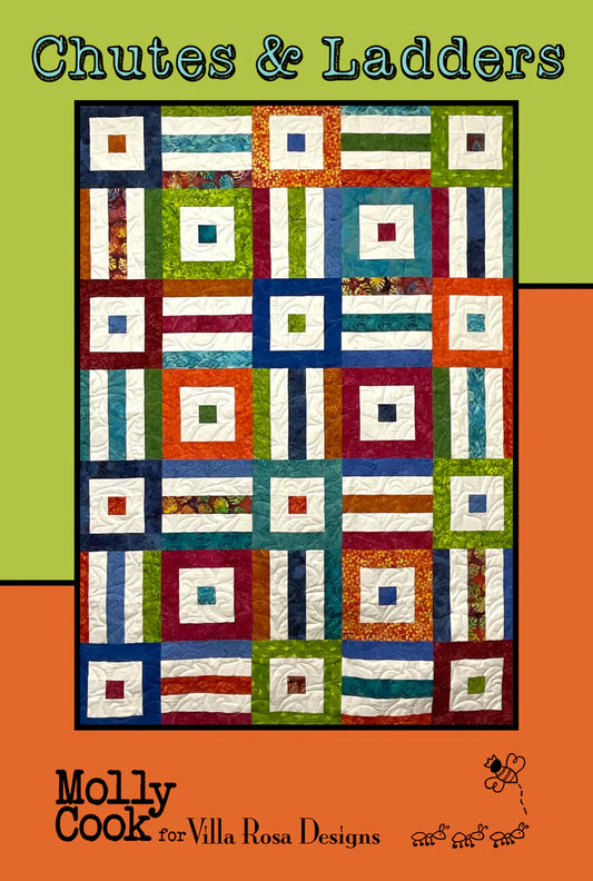 Make a Quilt with Vickie using Villa Rosa Patterns - Friday May 22nd - Chutes & Ladders Pattern