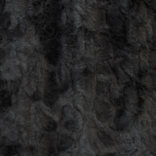 Minky -Lux Snuggle Malibu BLACK From EZ Fabric