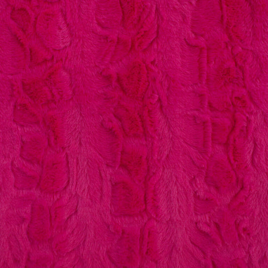 Minky -Lux Snuggle Malibu BRIGHT ROSE From EZ Fabric