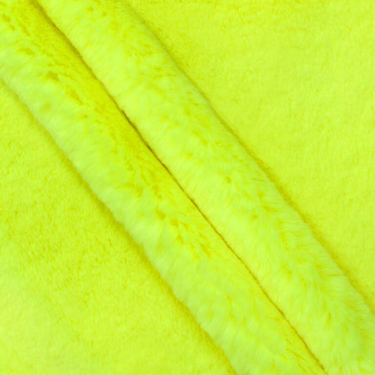 Minky -Lux Snuggle Neon Baby Whispy NEON YELLOW From EZ Fabric