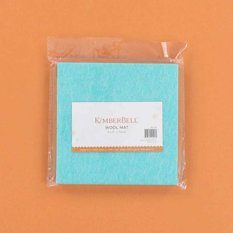 6"x6" Wool Mat in Aqua from Kimberbell