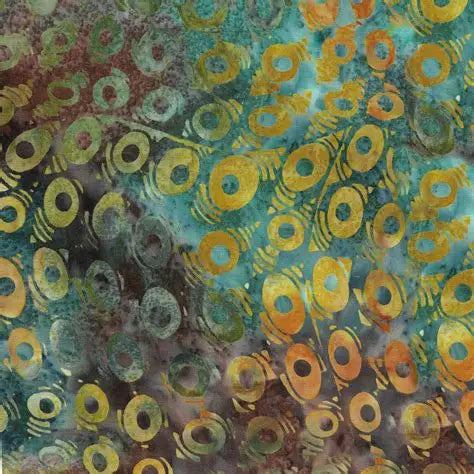 Batik - Slanted Circle From Island Batik by the Yard