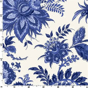 French Quarter - Large Floral on Cream from Maywood Studio