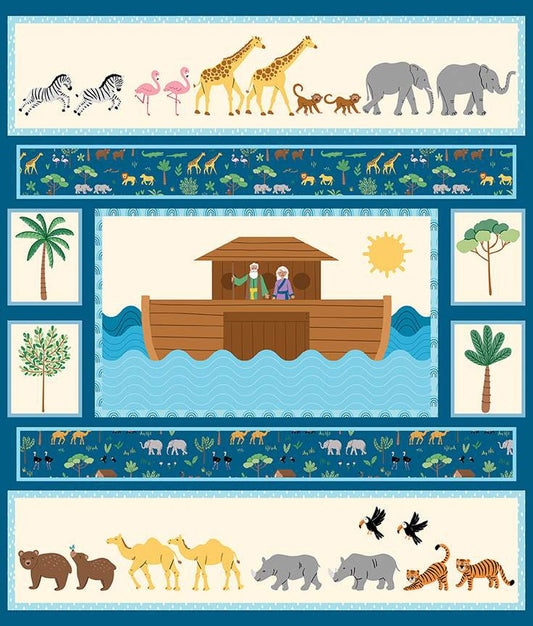 Two By Two 35 1/2"x43" Panel from the Two By Two Collection - Riley Blake Fabrics