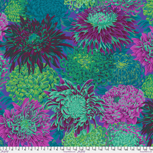 Kaffe Fassett Fabrics - Japanese Chrysanthemum - Green From FreeSpirit Fabrics