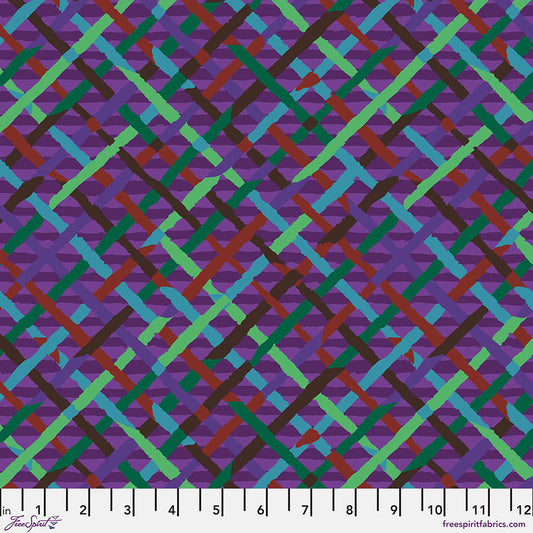 Kaffe Fassett Fabrics - Mad Plaid - Purple  From FreeSpirit Fabrics