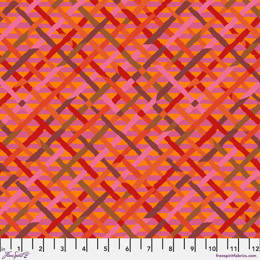 Kaffe Fassett Fabrics - Mad Plaid - Red  From FreeSpirit Fabrics
