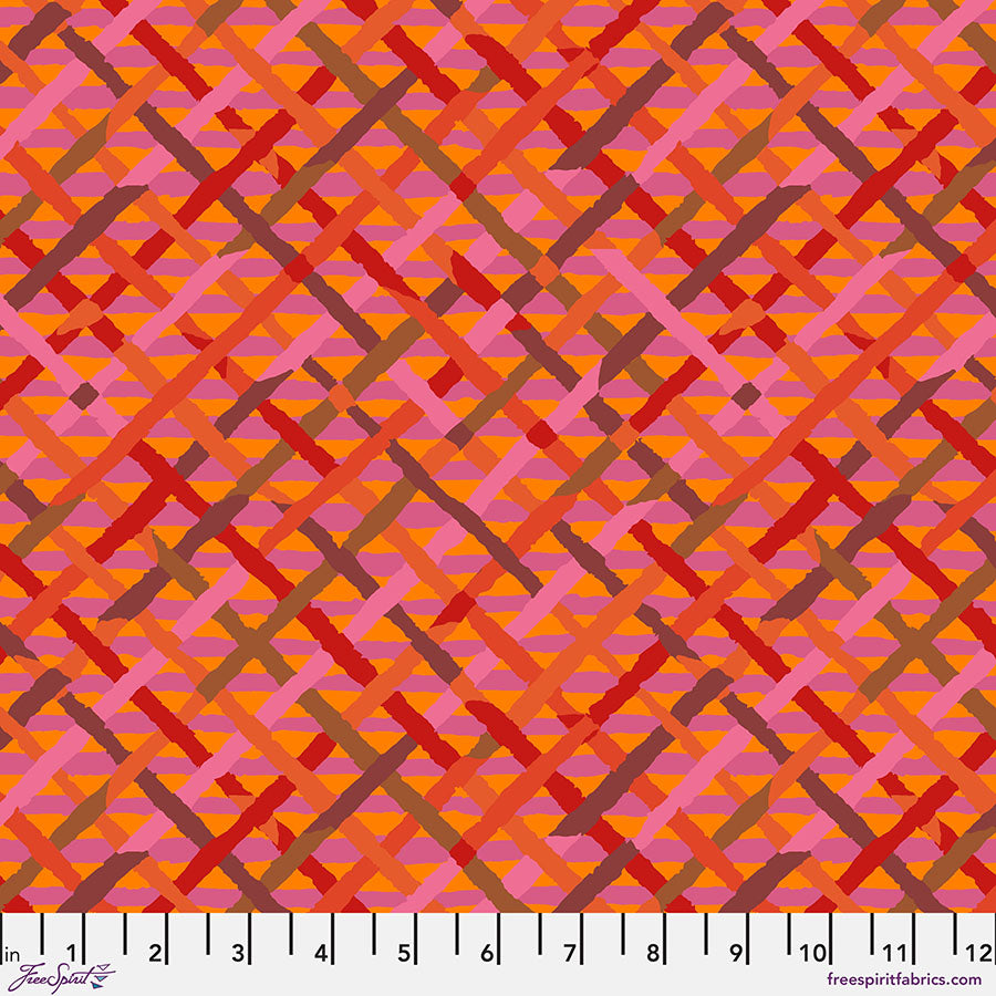 Kaffe Fassett Fabrics - Mad Plaid - Red  From FreeSpirit Fabrics
