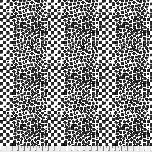 Kaffe Fassett Fabrics - Chips - White  From FreeSpirit Fabrics