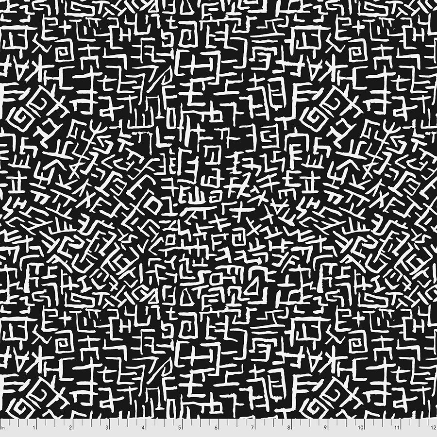 Kaffe Fassett Fabrics - Amaze - Black  From FreeSpirit Fabrics