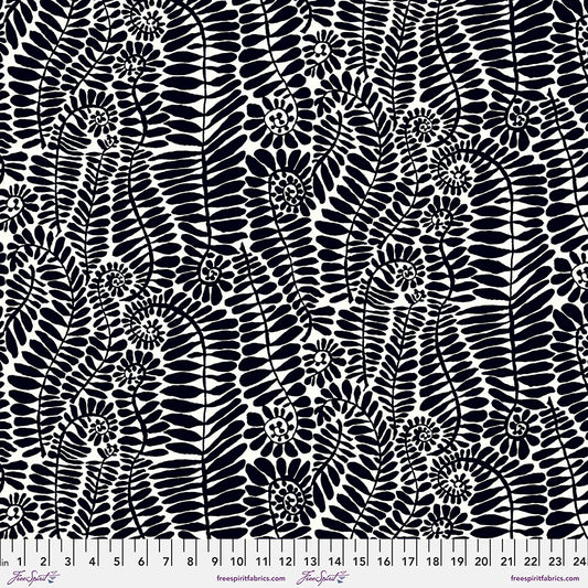 Kaffe Fassett Fabrics - Fronds - Black  From FreeSpirit Fabrics