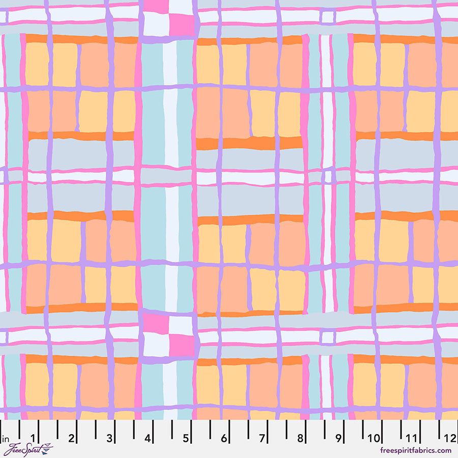 Kaffe Fassett Fabrics - Checkmate  - Pastel  From FreeSpirit Fabrics