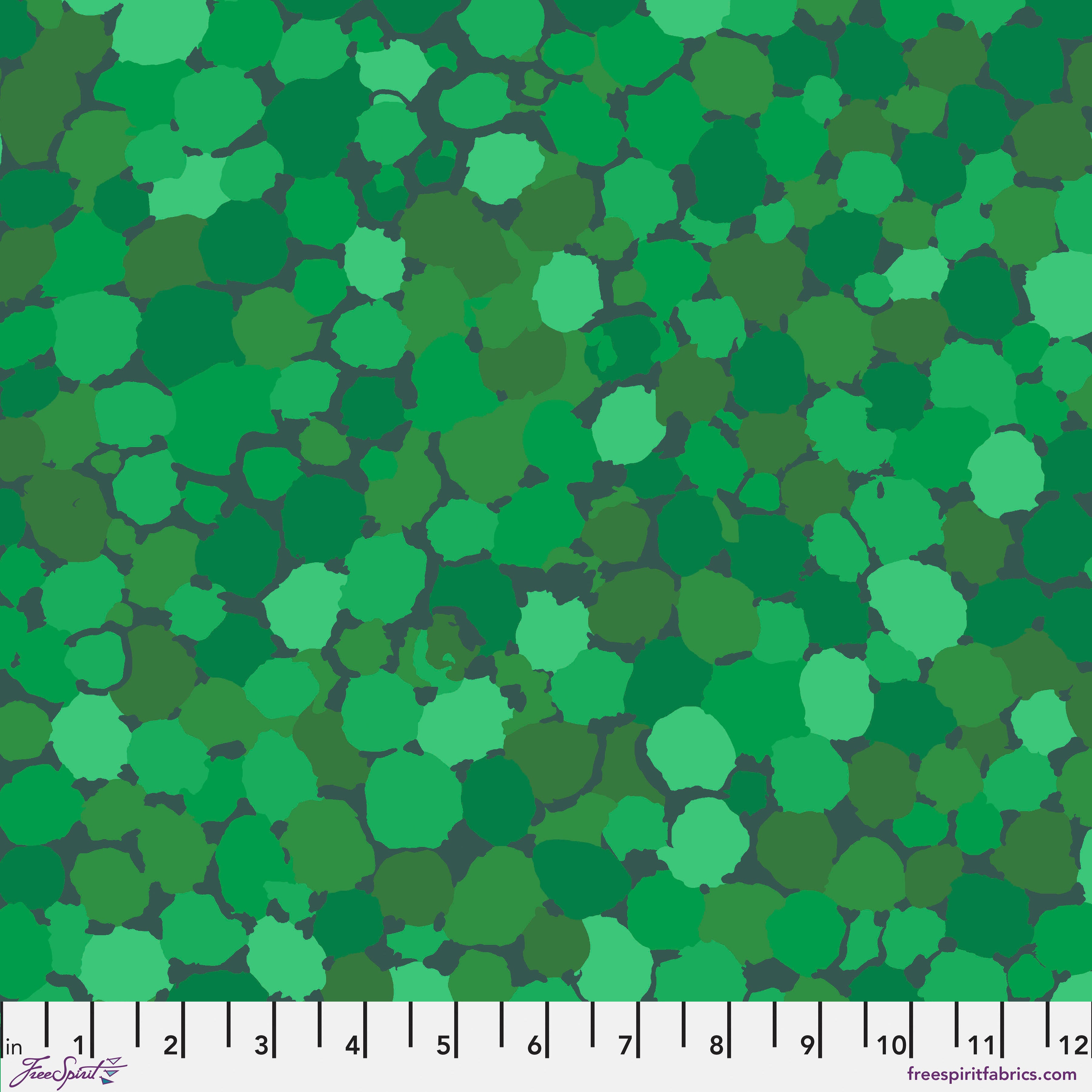 Kaffe Fassett Fabrics - Reflections - Green  From FreeSpirit Fabrics