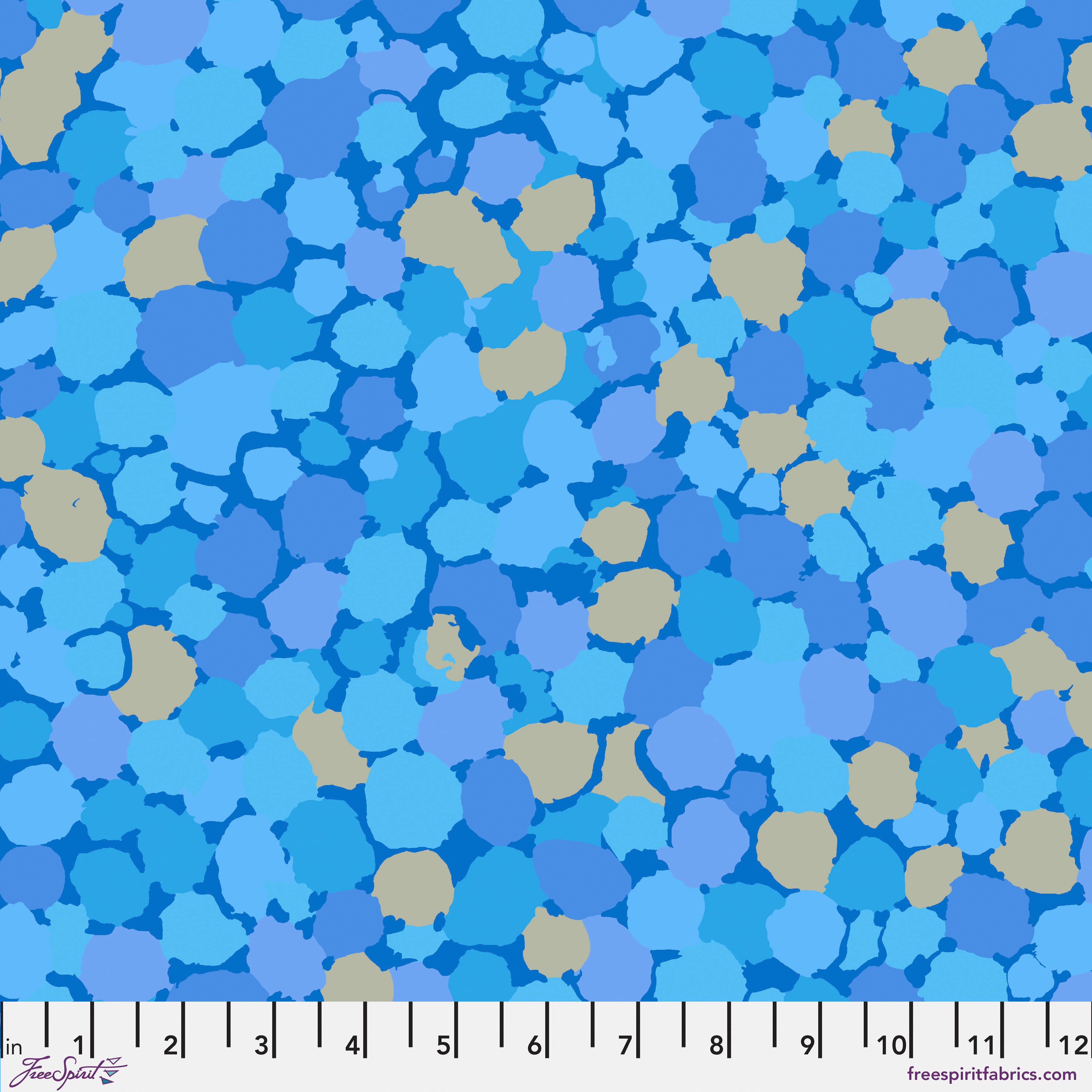 Kaffe Fassett Fabrics - Reflections - Sky  From FreeSpirit Fabrics
