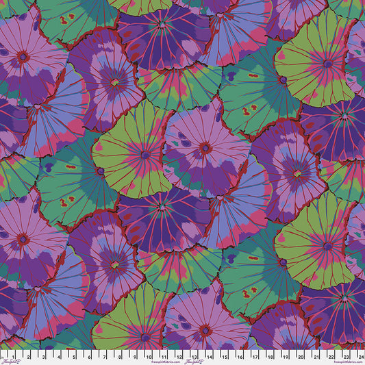 Kaffe Fassett Fabrics - Lotus Leaf - Purple  From FreeSpirit Fabrics