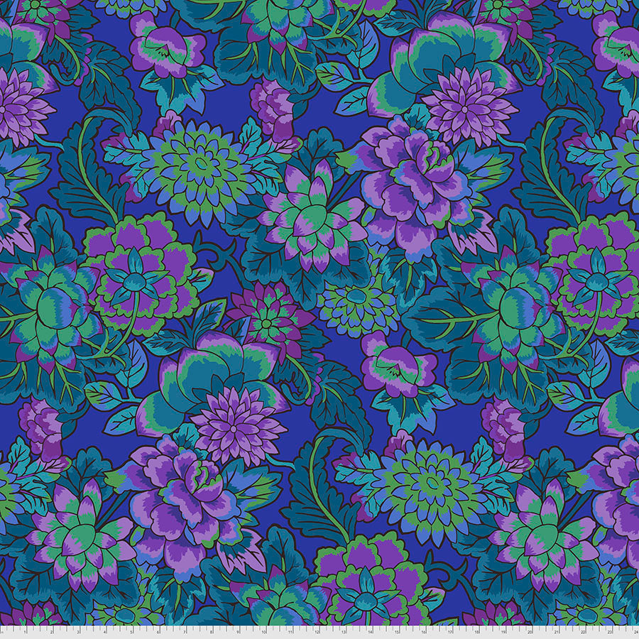 Kaffe Fassett Fabrics - Cloisonne - Blue  From FreeSpirit Fabrics