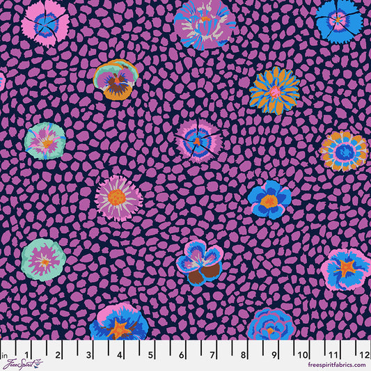 Kaffe Fassett Fabrics - Guinea Flower - Purple  From FreeSpirit Fabrics
