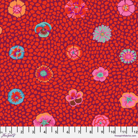 Kaffe Fassett Fabrics - Guinea Flower - Red  From FreeSpirit Fabrics