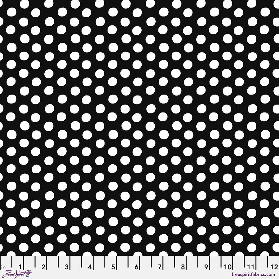 Kaffe Fassett Fabrics - Spot - Noir  From FreeSpirit Fabrics