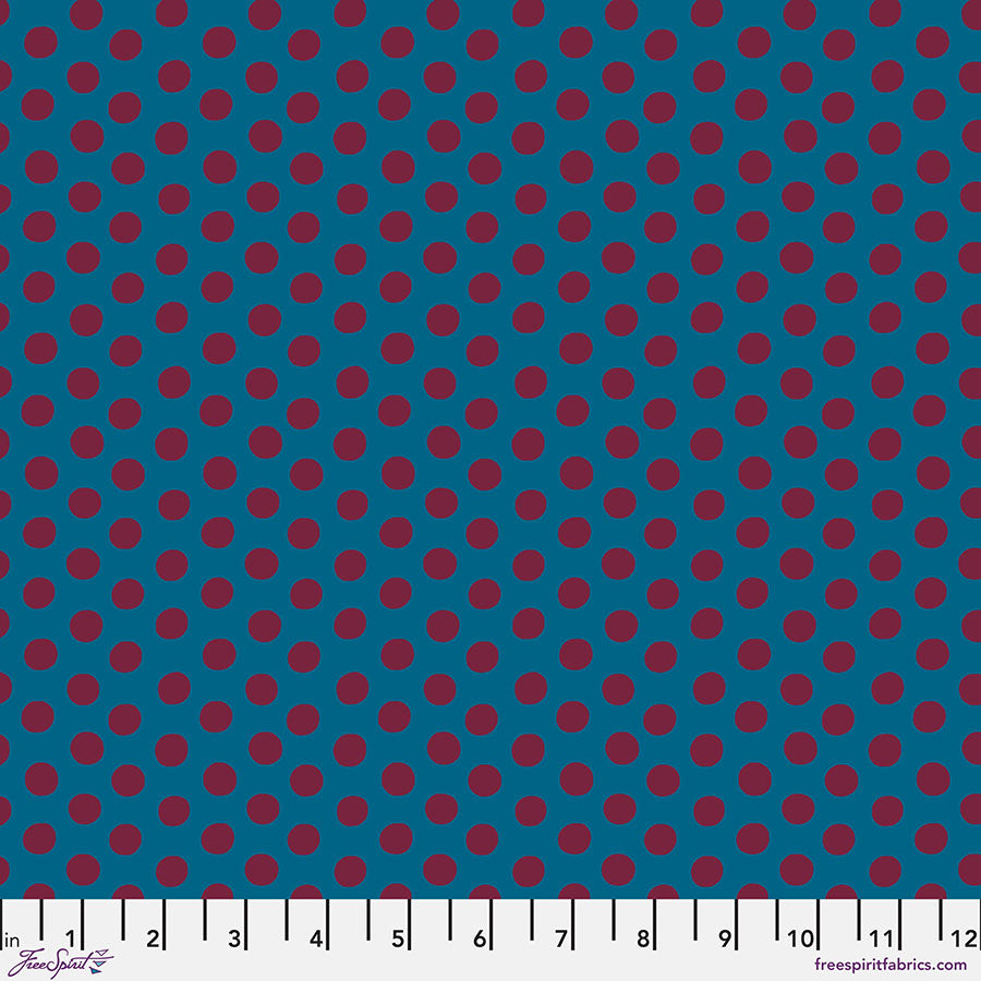 Kaffe Fassett Fabrics - Spot - Peacock  From FreeSpirit Fabrics