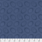 Kaffe Fassett Fabrics - Aboriginal Dot - Denim  From FreeSpirit Fabrics