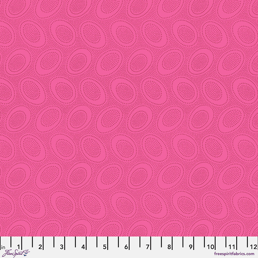 Kaffe Fassett Fabrics - Aboriginal Dot - Shocking  From FreeSpirit Fabrics