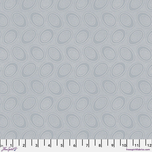 Kaffe Fassett Fabrics - Aboriginal Dot - Silver  From FreeSpirit Fabrics