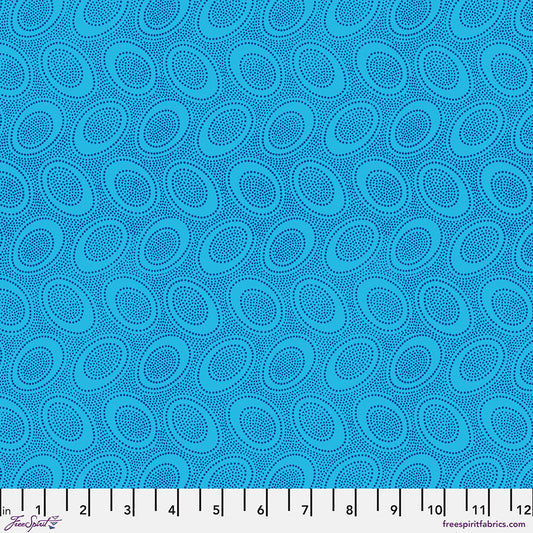 Kaffe Fassett Fabrics - Aboriginal Dot - Turquoise  From FreeSpirit Fabrics