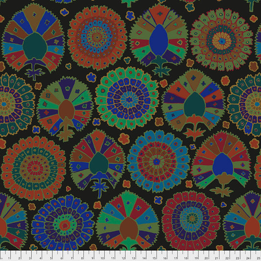 Kaffe Fassett Fabrics - Turkish Delight - Black  From FreeSpirit Fabrics