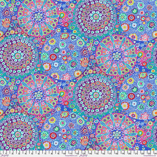 Kaffe Fassett Fabrics - Millefiore - Aqua  From FreeSpirit Fabrics