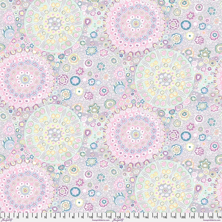 Kaffe Fassett Fabrics - Millefiore - Grey  From FreeSpirit Fabrics