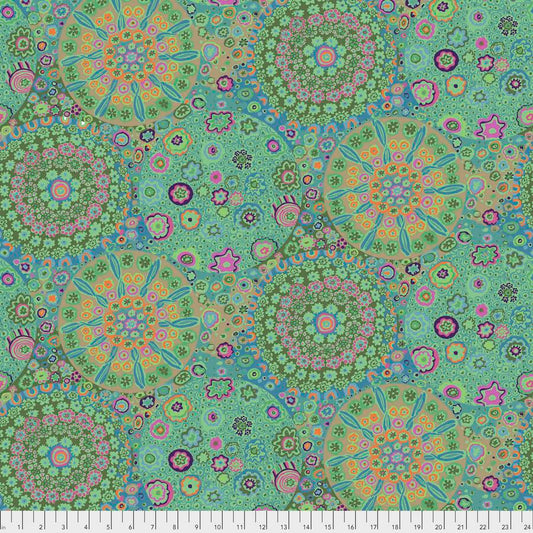 Kaffe Fassett Fabrics - Millefiore - Jade  From FreeSpirit Fabrics