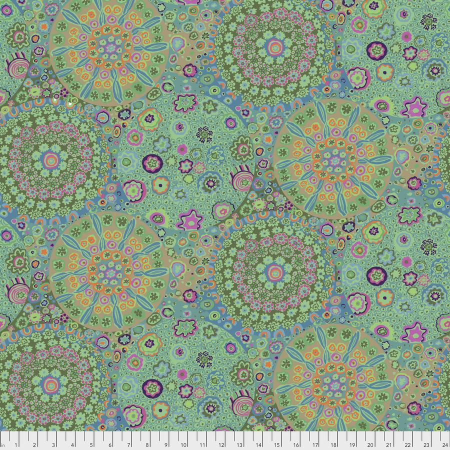 Kaffe Fassett Fabrics - Millefiore - Jade  From FreeSpirit Fabrics