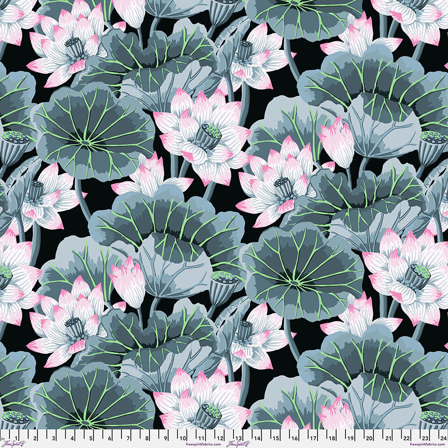 Kaffe Fassett Fabrics - Lake Blossoms - Contrast  From FreeSpirit Fabrics