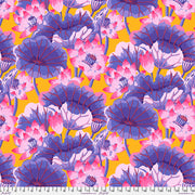 Kaffe Fassett Fabrics - Lake Blossoms - Purple  From FreeSpirit Fabrics