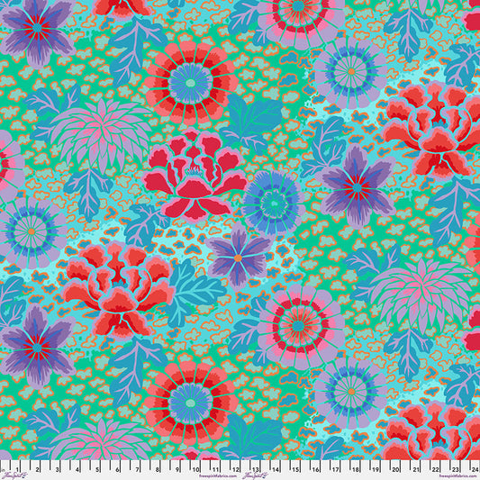Kaffe Fassett Fabrics - Dream - Aqua  From FreeSpirit Fabrics