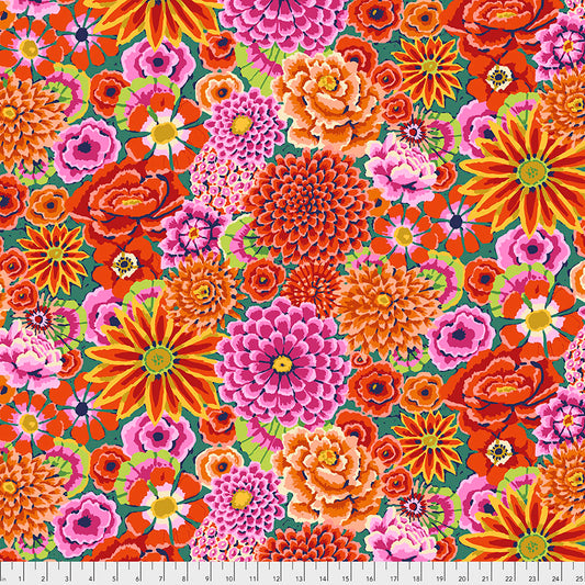 Kaffe Fassett Fabrics - Enchanted - Red  From FreeSpirit Fabrics
